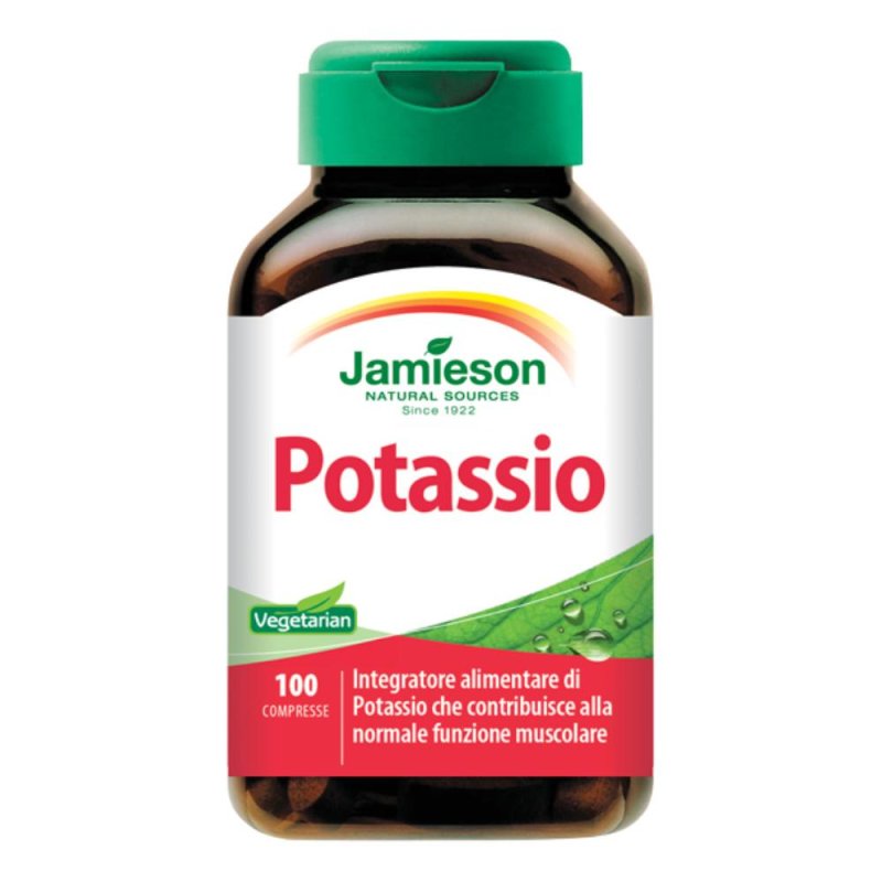 Jamieson Potassio Integratore Alimentare 100 Compresse da 350 mg Jamieson Potassio Integratore Alimentare 100 Compresse da 350 mg