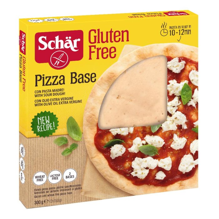 Schar - Fondo Pizza Base Senza Glutine Confezione 300 Gr Schar - Fondo Pizza Base Senza Glutine Confezione 300 Gr