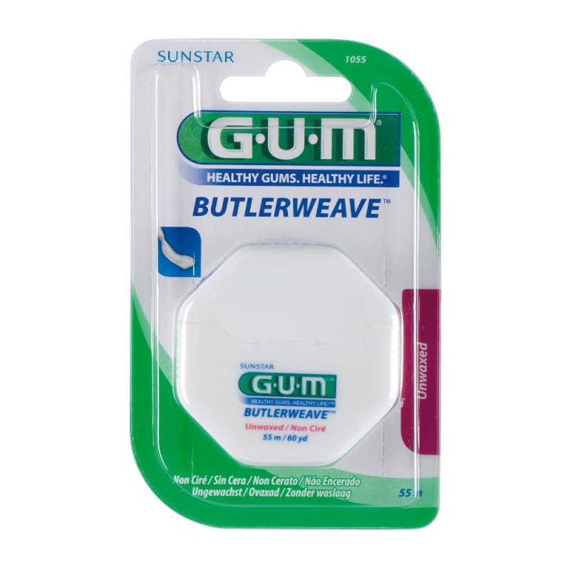 GUM Igiene Dentale Quotidiana Butlerweave Filo Interdentale NonCerato 1055 GUM Igiene Dentale Quotidiana Butlerweave Filo Interdentale NonCerato 1055