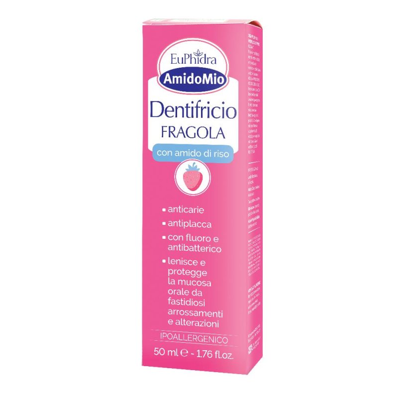 Zeta Farmaceutici Euphidra Amidomio Dentifricio Fragola 50 Ml Zeta Farmaceutici Euphidra Amidomio Dentifricio Fragola 50 Ml