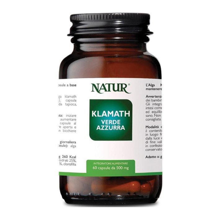 Alga Klamath 60 Capsule &ndash; Integratore Alimentare Naturale Ricco di Nutrienti, Vitamine e Antiossidanti