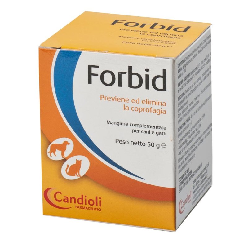 Candioli Animali Domestici Forbid Cani e Gatti Coprofagia Polvere 50 g Candioli Animali Domestici Forbid Cani e Gatti Coprofagia Polvere 50 g