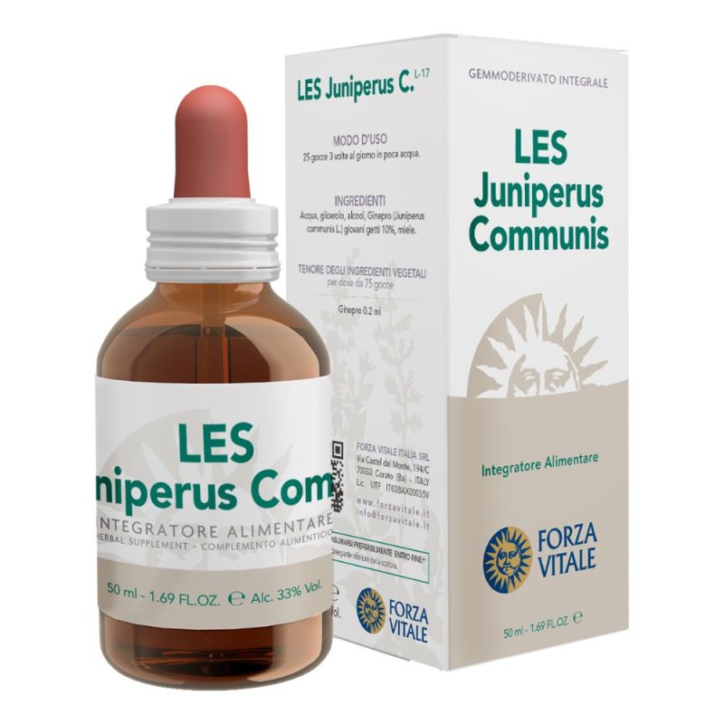 Les Juniperus Communis gocce 50 ml - gemmoderivato di ginepro per drenaggio
