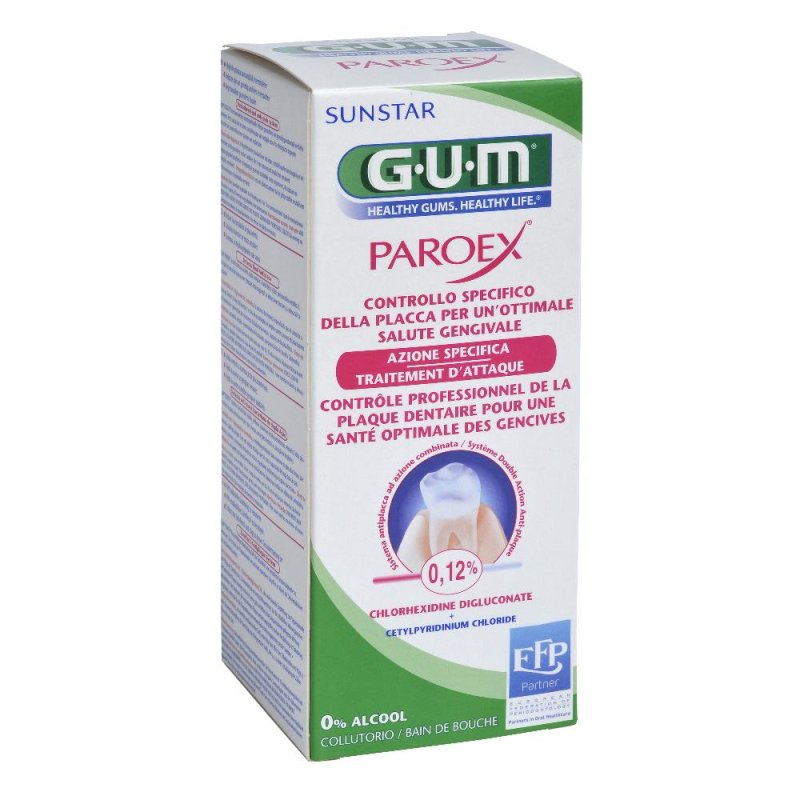 Gum Paroex 0,12% Clorexidina Collutorio Sunstar 300 ml Gum Paroex 0,12% Clorexidina Collutorio Sunstar 300 ml