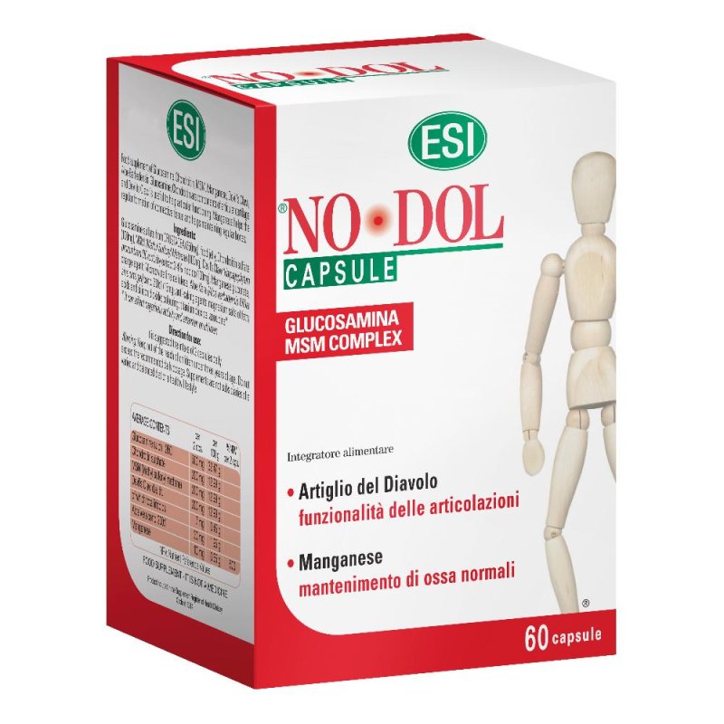 Esi No dol Integratore Alimentare Articolazioni 60 Capsule Esi No dol Integratore Alimentare Articolazioni 60 Capsule