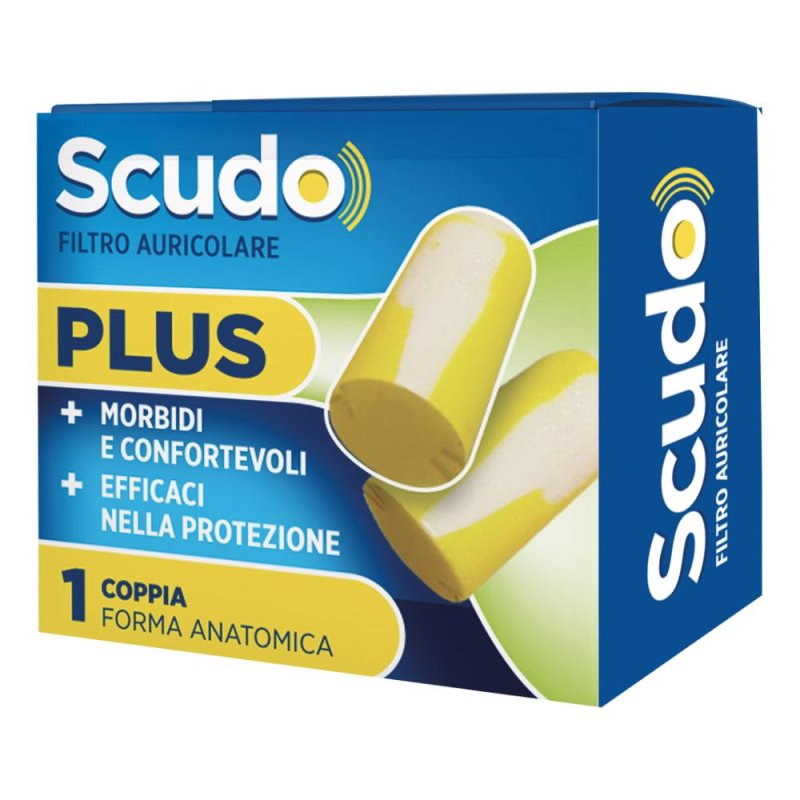 Pasquali Earplug Scudo Plus Tappi Auricolari 1 coppia 2 Pezzi