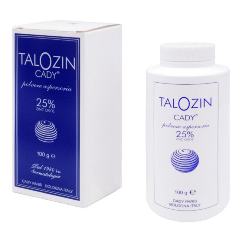 Talozin Cady polvere asper 100 ml - polvere aspersoria lenitiva Talozin Cady polvere asper 100 ml - polvere aspersoria lenitiva