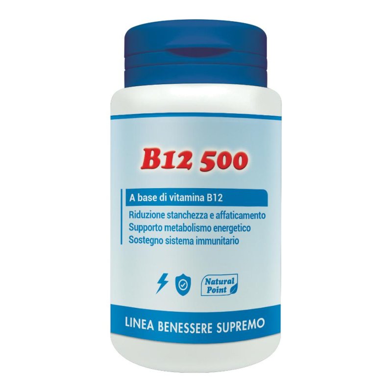 Natural Point B12 500 Cianocobalamina 100 Capsule Vegetali Natural Point B12 500 Cianocobalamina 100 Capsule Vegetali