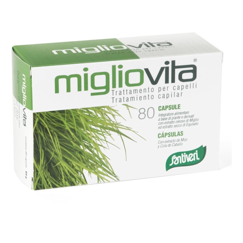 Santiveri Migliovita Integratore Capelli Ciglia Unghie Peli 80 Capsule Santiveri Migliovita Integratore Capelli Ciglia Unghie Peli 80 Capsule