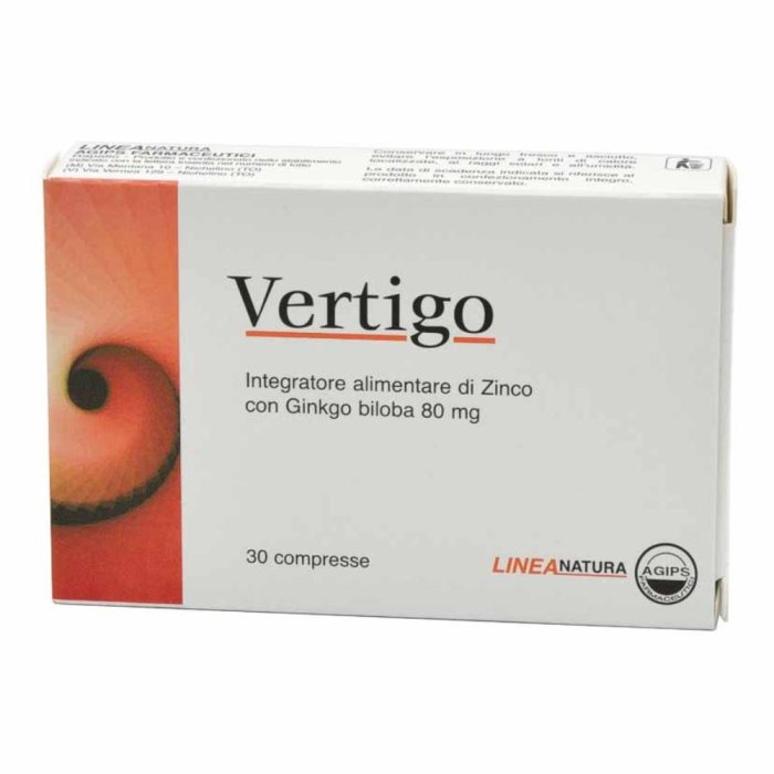 Agips Farmaceutici Vertigo 30 Compresse Agips Farmaceutici Vertigo 30 Compresse