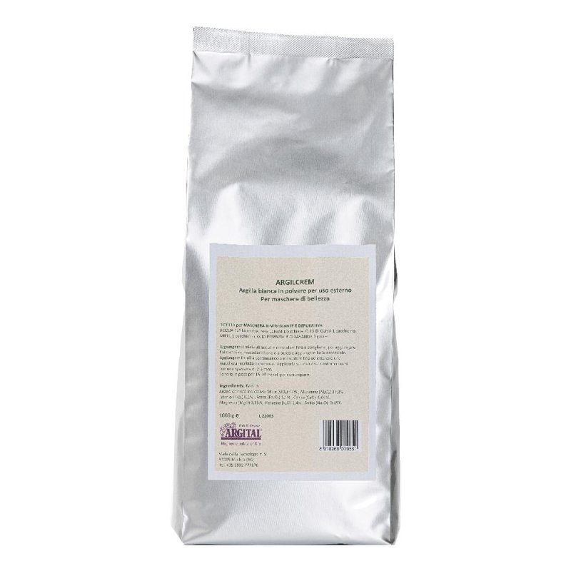 Argilla Bianca 1000g Pura Naturale per Maschere Viso Corpo Capelli e Trattamenti di Bellezza