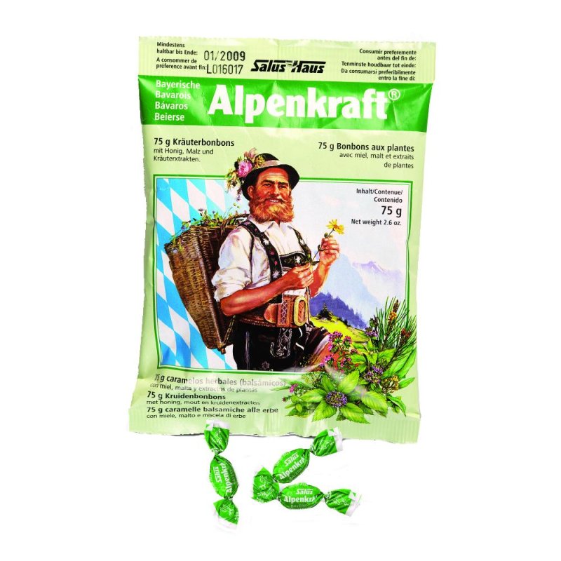 Salus Alpenkraft caramelle 75 g - caramelle balsamiche alle erbe per gola e vie respiratorie Salus Alpenkraft caramelle 75 g - caramelle balsamiche alle erbe per gola e vie respiratorie