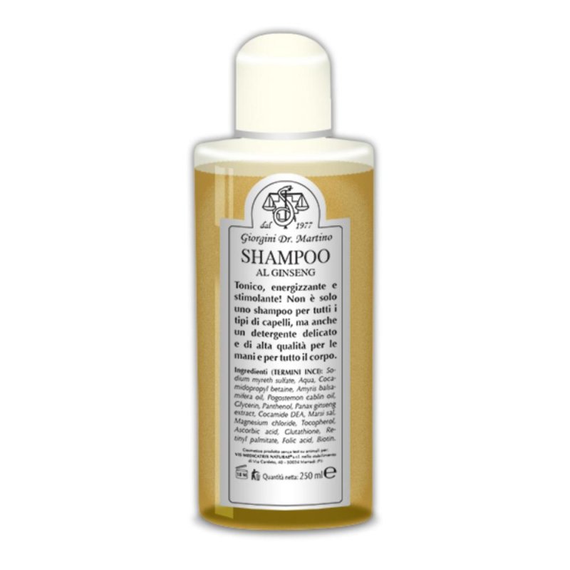 Ginseng shampoo 250 ml Giorgini rinforzante per capelli