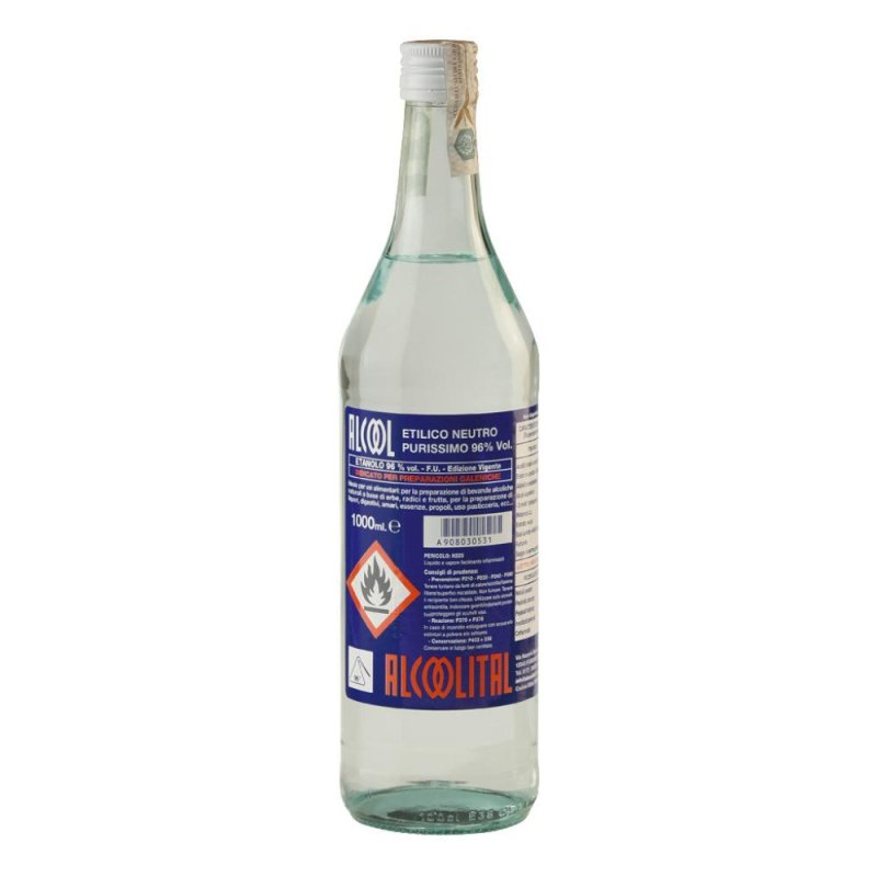 ALCOOL ETILICO PURO 96% 1L
