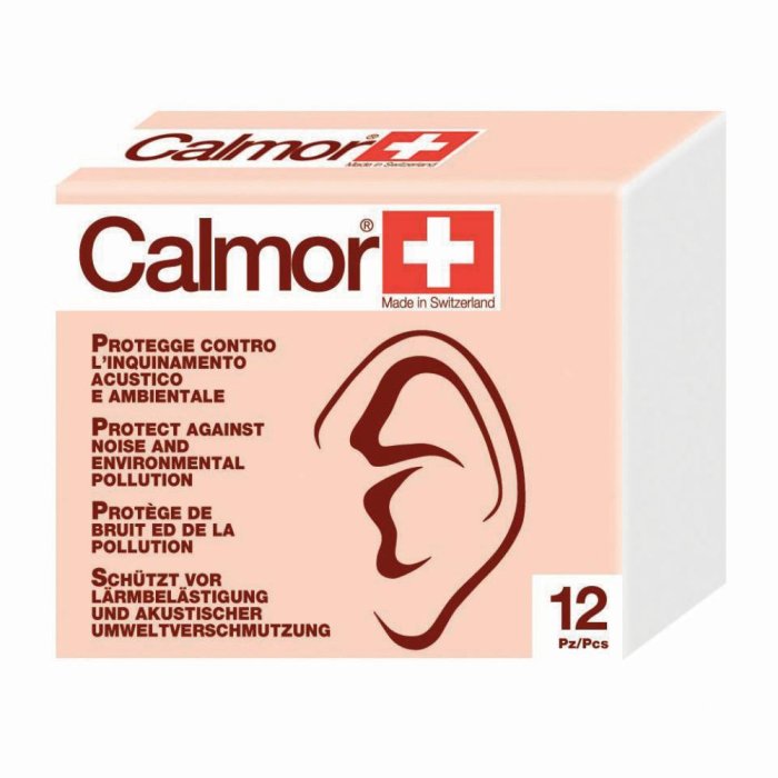 Calmor Tappi auricolari antisuono in cera naturale 20 pezzi