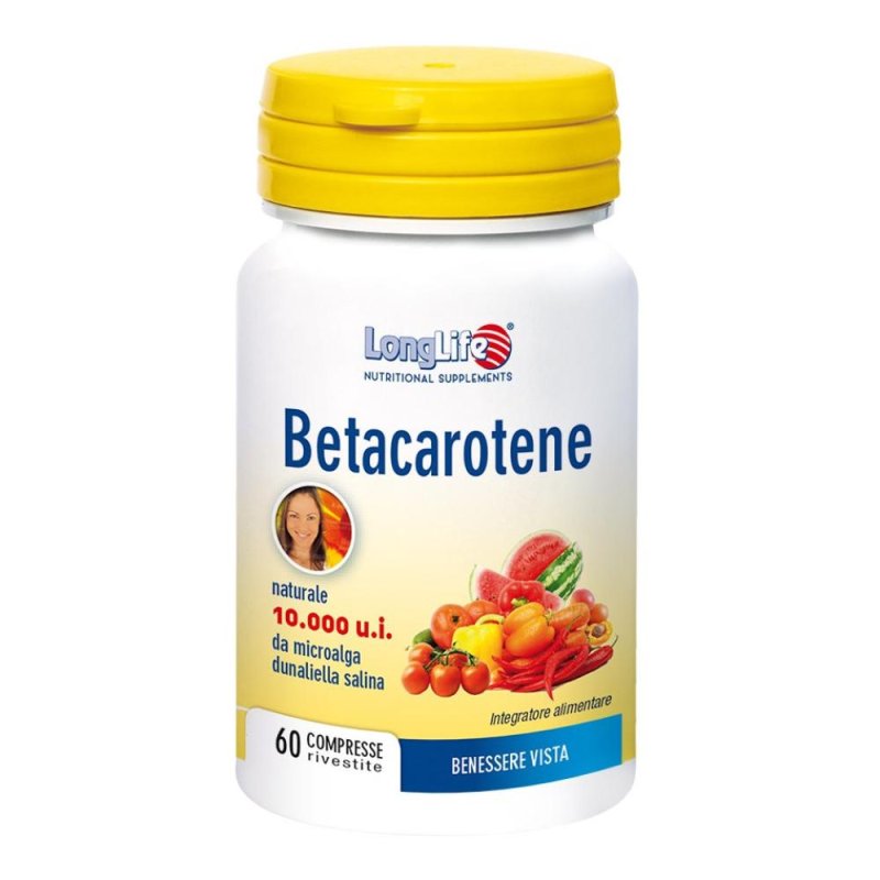 LongLife Betacarotene Integratore Alimentare 60 Compresse LongLife Betacarotene Integratore Alimentare 60 Compresse