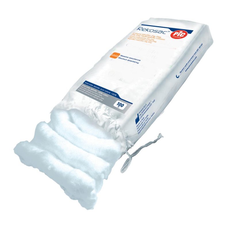 Pikdare Cotone Idrofilo Pic Rekosac Zig Zag Extra India 500 G Con Fustella