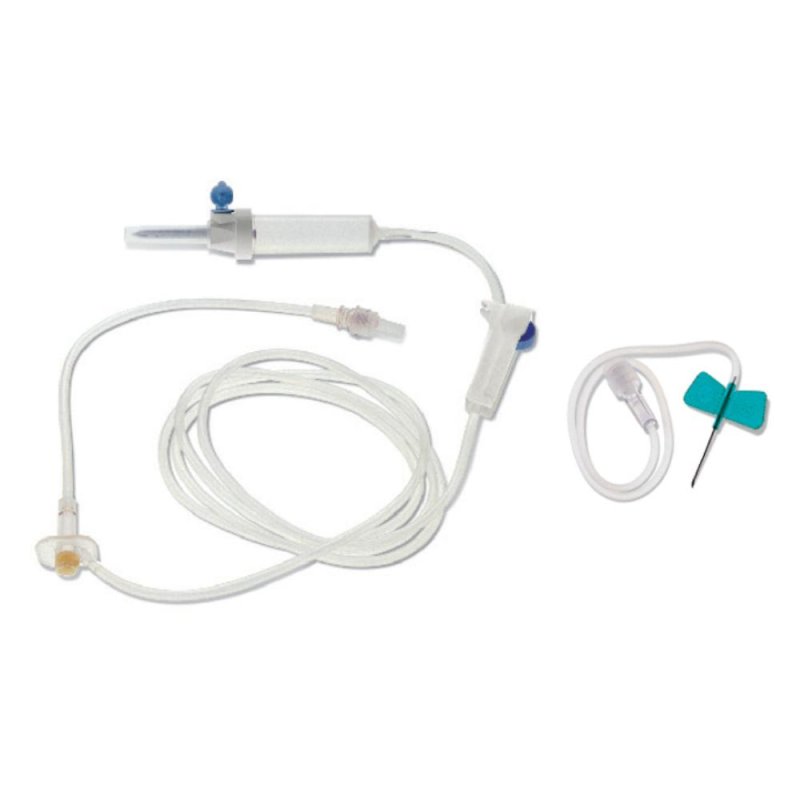 Eurospital Raccordo Euroset Fly con Ago G23 Deflussore per infusione Eurospital Raccordo Euroset Fly con Ago G23 Deflussore per infusione