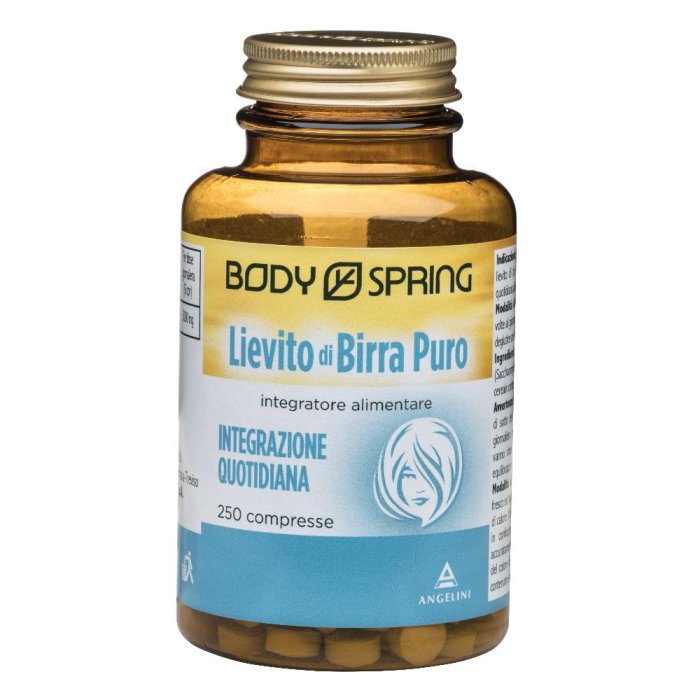 Body Spring Integratore Alimentare Lievito di Birra Puro 250 Compresse