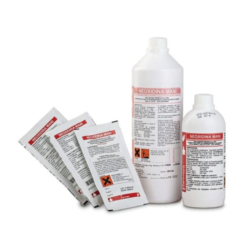 Neoxidina mani sapone liquido 500 ml detergente igienizzante per mani Neoxidina mani sapone liquido 500 ml detergente igienizzante per mani