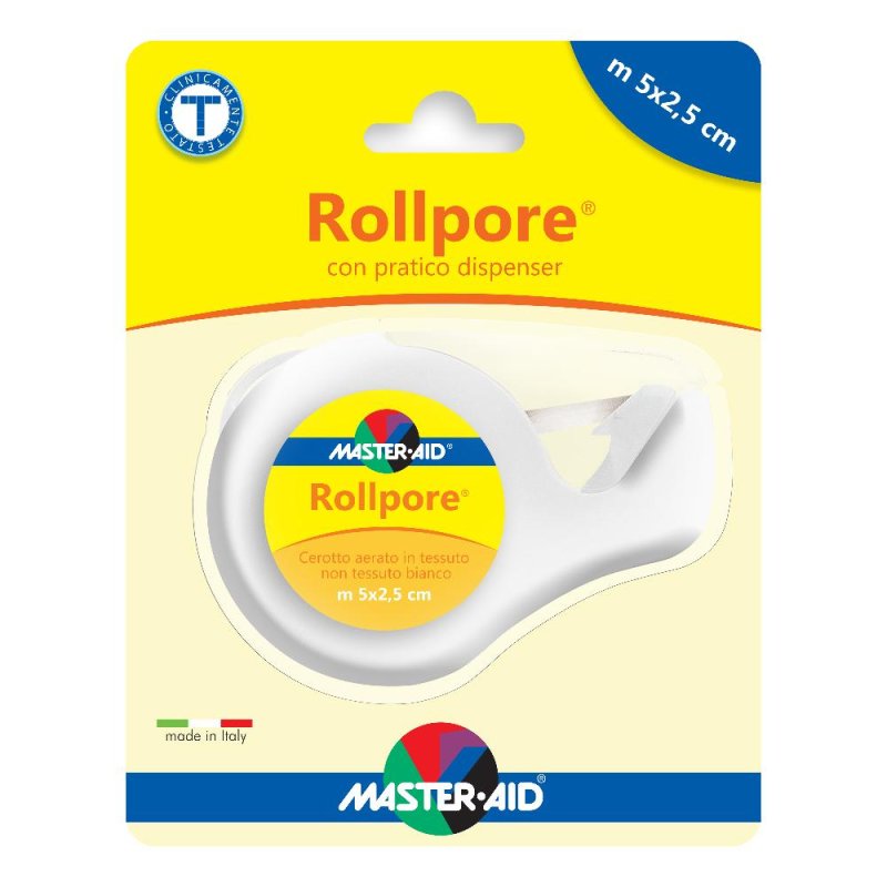 Cerotto In Rocchetto Master-aid Rollpore Tessuto Non Tessuto 5x2,5 Cerotto In Rocchetto Master-aid Rollpore Tessuto Non Tessuto 5x2,5