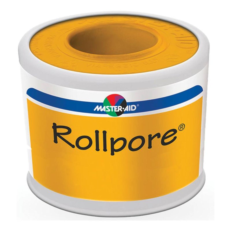 Cerotto In Rocchetto Master-aid Rollpore Tessuto Non Tessuto 5x5 Cerotto In Rocchetto Master-aid Rollpore Tessuto Non Tessuto 5x5