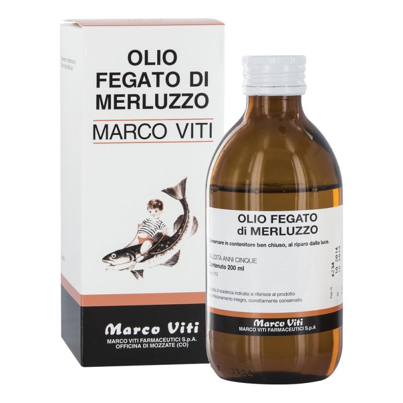 Marco Viti Olio di fegato di merluzzo 200 ml Marco Viti Olio di fegato di merluzzo 200 ml