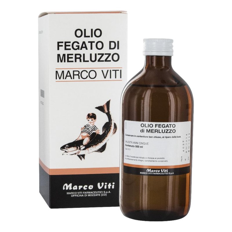 Marco Viti - Olio Di Fegato Di Merluzzo Confezione 500 Ml Marco Viti - Olio Di Fegato Di Merluzzo Confezione 500 Ml