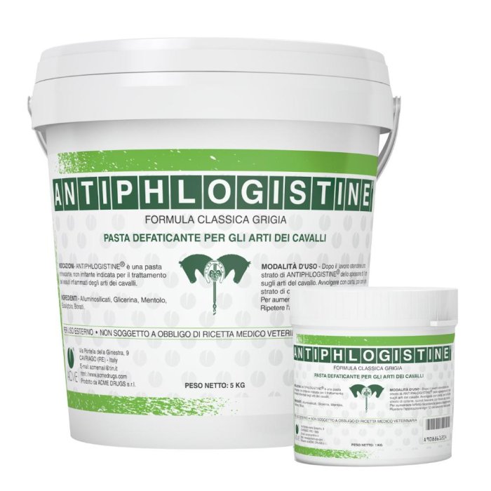 Antiphlogistine Pasta 1000 g Pasta Cutanea Lenitiva per Dolori Muscolari e Articolari