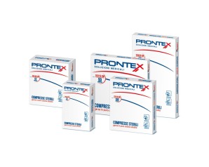 Prontex Compresse Garza di Cotone Misura 20 cm x 20 cm 50 Pezzi