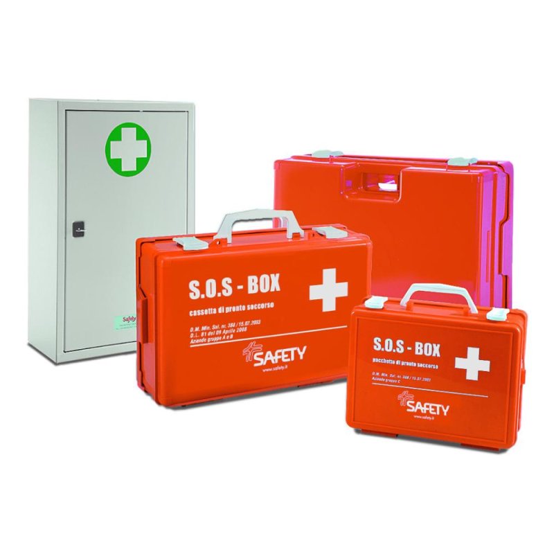 Safety Cassetta pronto soccorso vuota in plastica 40 x 26 x 13,5 cm