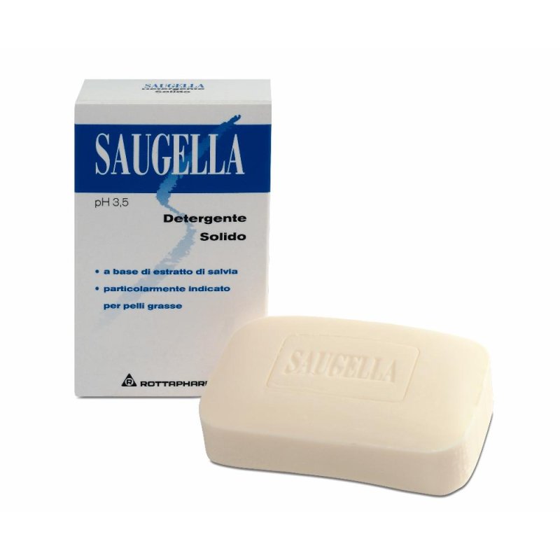 Saugella Classica Blu Detergente Solido pH 3,5 Pelle Mista e Grassa 100 g Saugella Classica Blu Detergente Solido pH 3,5 Pelle Mista e Grassa 100 g