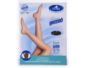Sauber Linea Classica Collant 70 Denari Maglia Microrete Nero Taglia 3