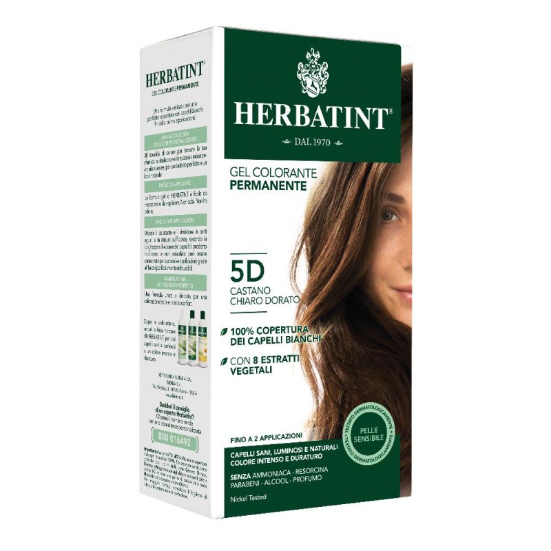 Antica Erboristeria Herbatint 5d Castano Chiaro Dorato 135 Ml Antica Erboristeria Herbatint 5d Castano Chiaro Dorato 135 Ml