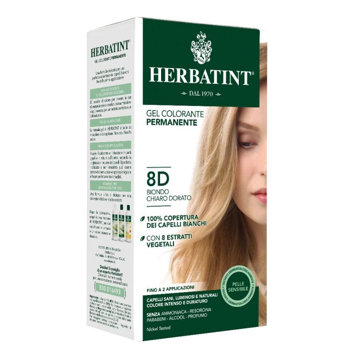 Antica Erboristeria Herbatint 8d Biondo Chiaro Dorato 135 Ml