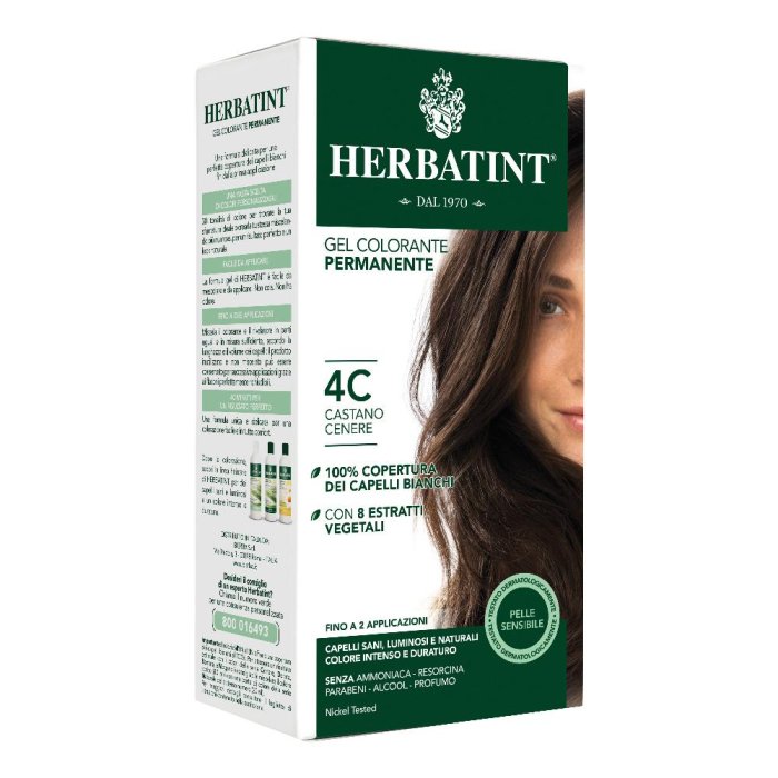 Antica Erboristeria Herbatint 4c Castano Cenere 135 Ml