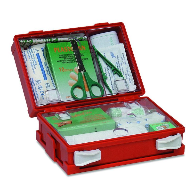 Cassetta Pronto Soccorso Minikit Farmacare 909199616 &ndash; Kit Primo Soccorso Compatto per Casa Auto Ufficio e Viaggio