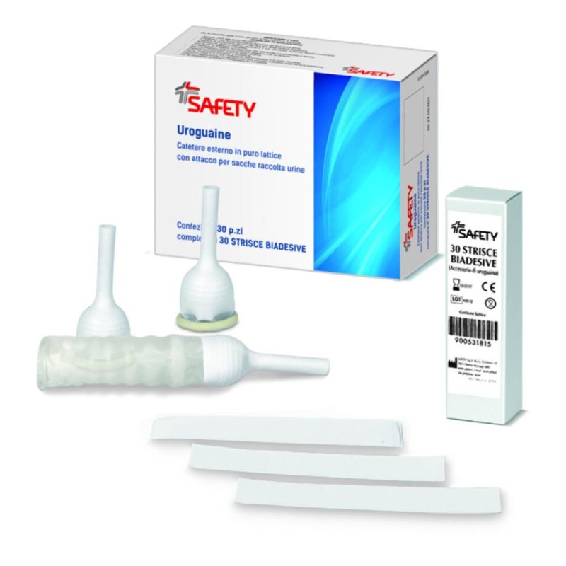 Safety Catetere Esterno Con Striscia Biadesiva Uroguaina 25 Mm 30 Pezzi Safety Catetere Esterno Con Striscia Biadesiva Uroguaina 25 Mm 30 Pezzi
