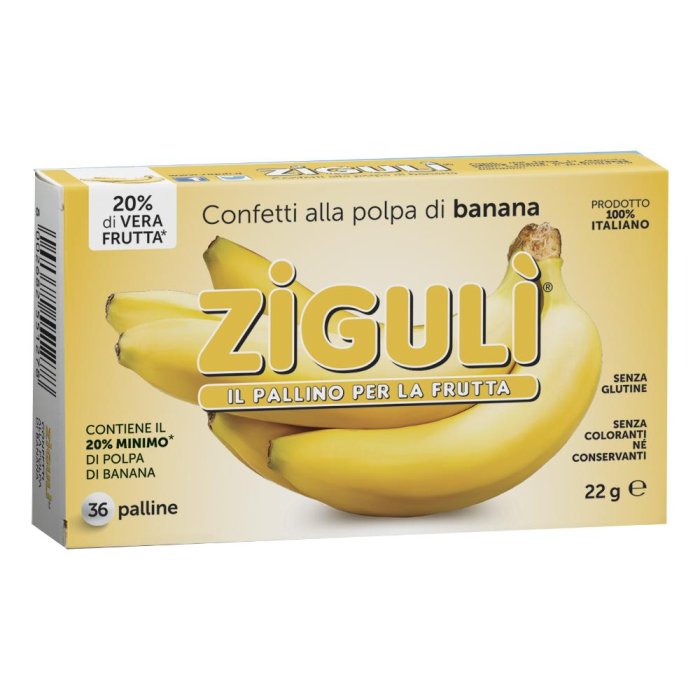 Falqui Ziguli Banana Caramelle 22 g Falqui Ziguli Banana Caramelle 22 g