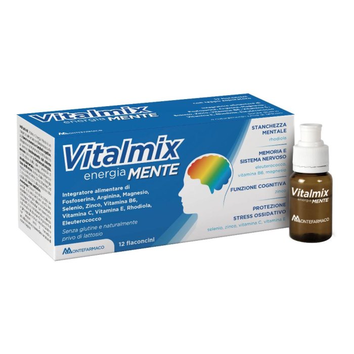 Vitalmix Mente Integratore Alimentare 12 Flaconcini Vitalmix Mente Integratore Alimentare 12 Flaconcini