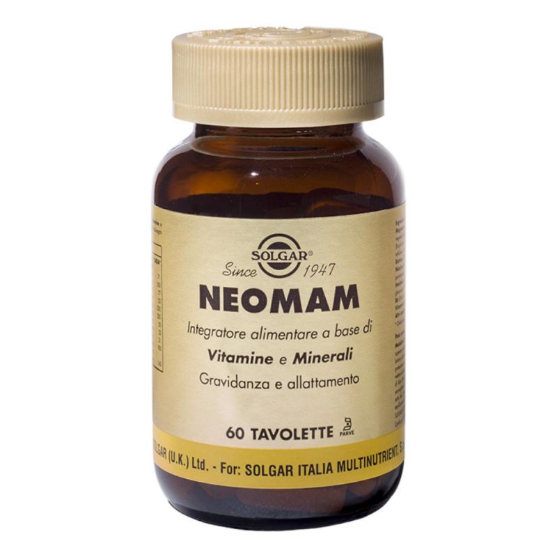 Solgar Gravidanza Allattamento Neomam Integratore Alimentare 60 Tavolette Solgar Gravidanza Allattamento Neomam Integratore Alimentare 60 Tavolette
