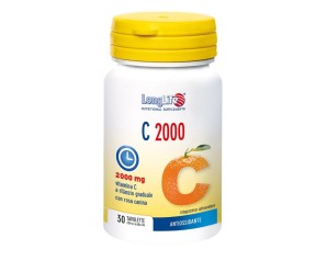 LongLife C 2000 Integratore di Vitamina C a Rilascio Graduale 30 Tavolette