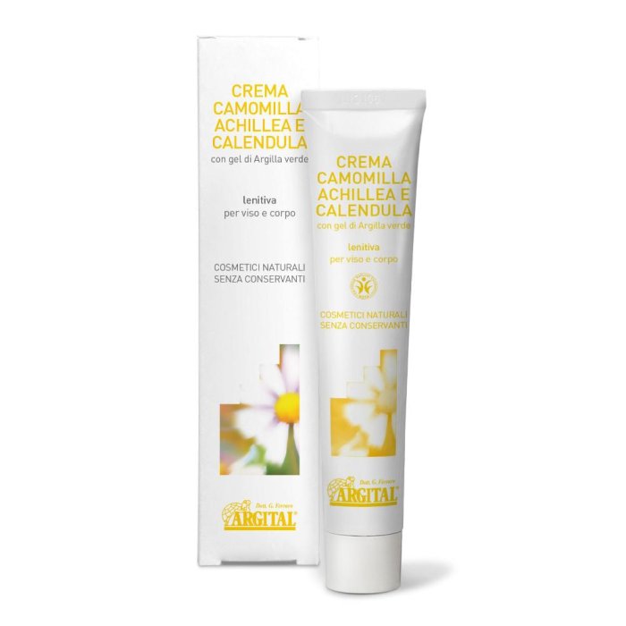 Argital crema camomilla achillea calendula - crema viso lenitiva per pelli delicate Argital crema camomilla achillea calendula - crema viso lenitiva per pelli delicate