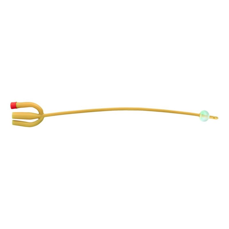 Safety Catetere Foley 3 Vie Lattice Siliconato Con Palloncino Ch 22