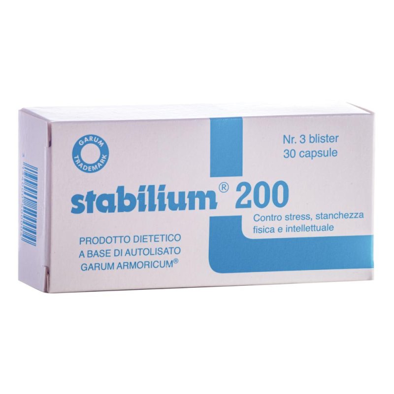 Stabilium 200 Integratore Naturale per Ansia Stress Memoria e Concentrazione Stabilium 200 Integratore Naturale per Ansia Stress Memoria e Concentrazione