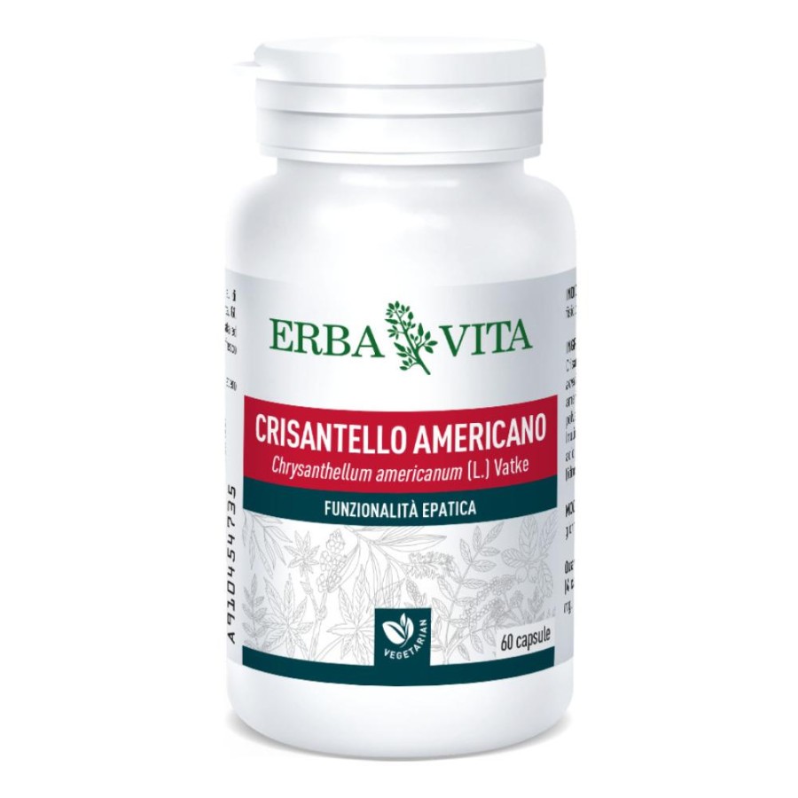 Erba Vita Linea Monoplanta Crisantello Americano Digestione Integratore Alimentare 60 Capsule 500 mg
