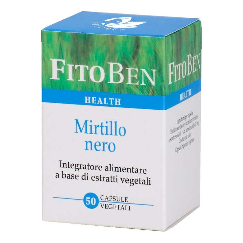 Mirtillo nero 50 capsule 25 grande fitob
