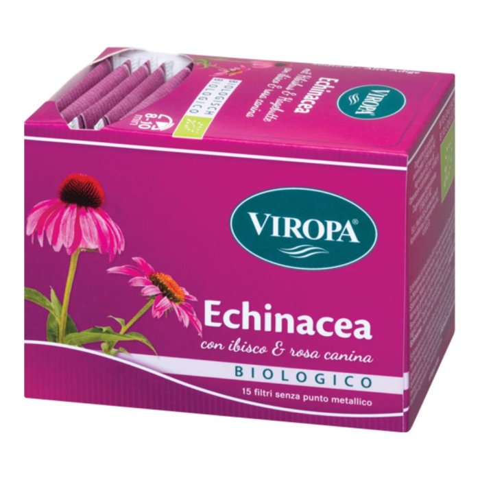 Viropa Echinacea Biologico - Infuso di Echinacea per il Benessere Immunitario 15 filtri