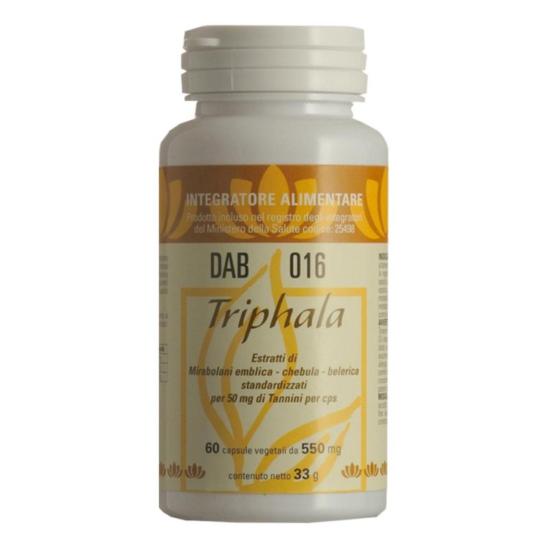 Triphala DAB 016 60 capsule veg - integratore ayurvedico Triphala in capsule vegetali Triphala DAB 016 60 capsule veg - integratore ayurvedico Triphala in capsule vegetali