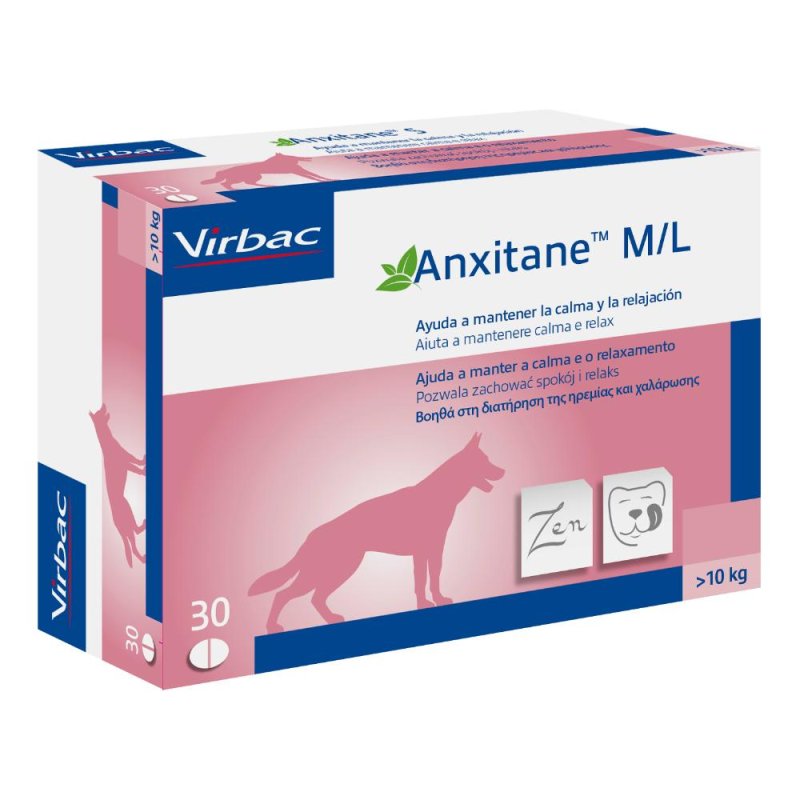 Virbac Anxitane M/l Suppl Nutr 30cpr Virbac Anxitane M/l Suppl Nutr 30cpr